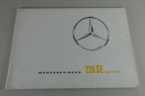 Prospekt Mercedes-Benz 220 SE Cabrio + Coupé W111 Stand 02/1964