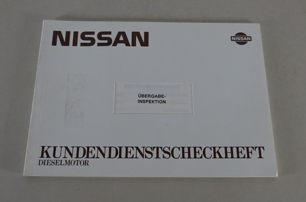 Scheckheft / Serviceheft blanko Nissan Patrol / Terrano Dieselmotor Stand 04/89
