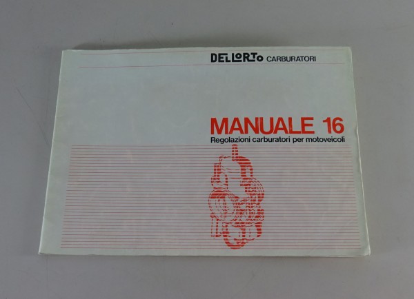 Handbuch Dellorto Motorrad Vergaser Aprilia, BMW, Derbi, etc. v. 11/1985 - ital.