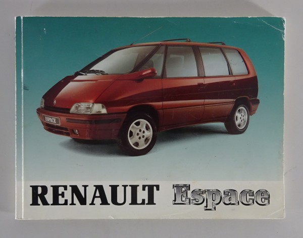 Betriebsanleitung / Handbuch Renault Espace II J63 von 1993