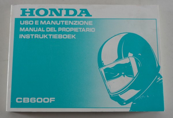 Uso e Manutenzione / Manual del Propietario Honda CB600F from 1997