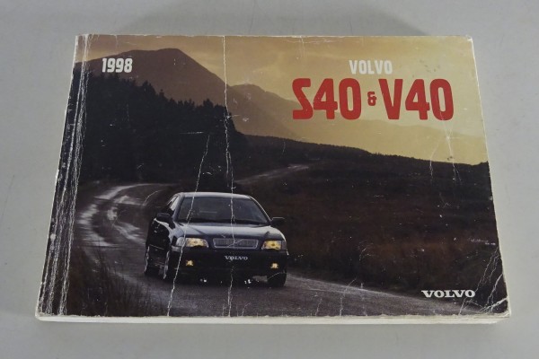 Betriebsanleitung / Handbuch Volvo S40 & V40 Stand 01/1998