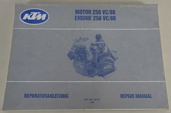 Werkstatthandbuch KTM Motor 250 VC/88 Stand 02/1988