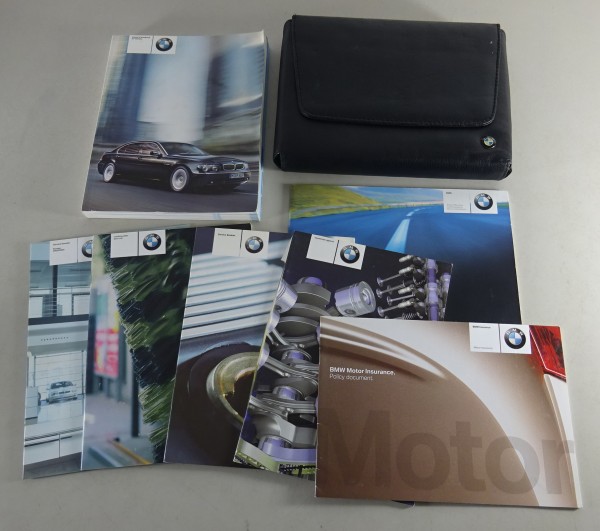 Owner's Manual + Wallet BMW 7-Series E65 730i/740i/750i/760i/etc printed 02/2003