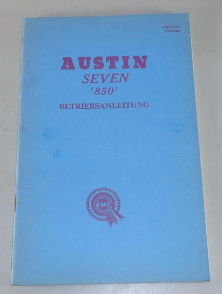 Betriebsanleitung Austin Seven (Mini) incl. Countryman + Van Stand 1961