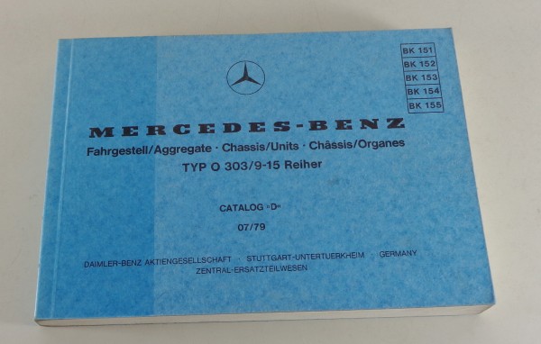 Bildkatalog Mercedes Benz Bus Typ O 303/9-15 Reiher von 07/1979