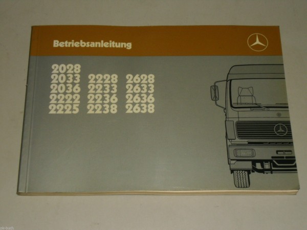 Betriebsanleitung Handbuch Mercedes Benz LKW NG 80, Stand 09/1985