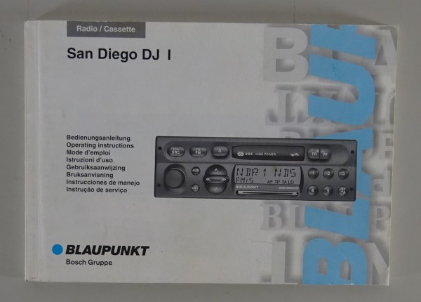 Betriebsanleitung Blaupunkt Autoradio San Diego DJ I 01/1997