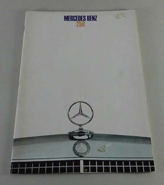 Prospekt / Broschüre Mercedes-Benz 250 W114 / 118 v. 03/1968