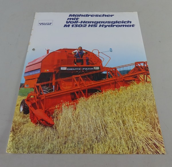 Prospektblatt Deutz-Fahr Mähdrescher M 1302 HS Hydromat Stand 01/1980