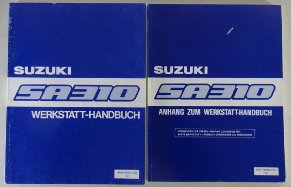Werkstatthandbuch + Nachtrag Suzuki Swift Typ SA 310 Stand 05/1985