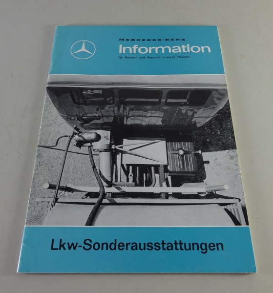 Prospekt / Broschüre Information Lkw-Sonderausstattungen Stand 1969