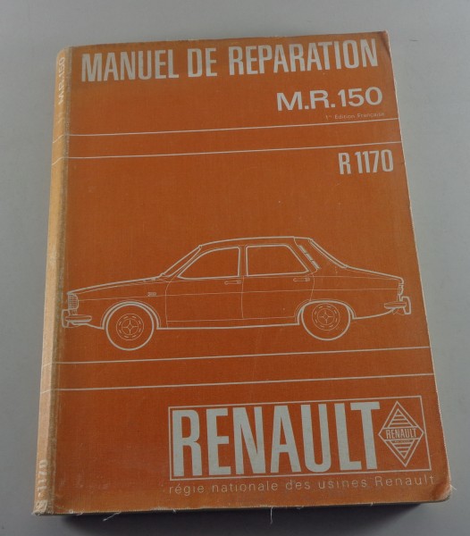 Manuel de Reparation Renault R12 Typ R.1170 von 1969