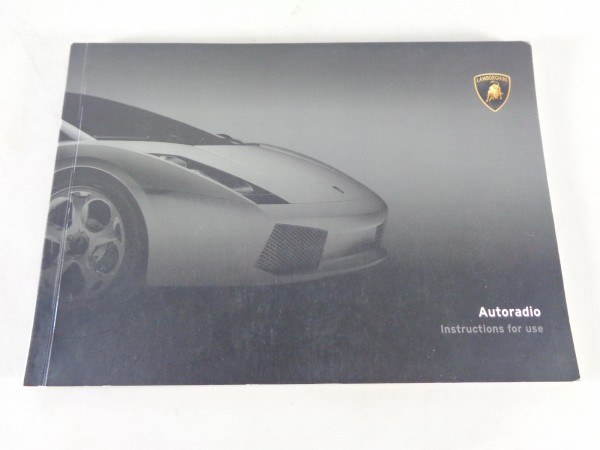 Owner's Manual / Handbook Lamborghini Gallardo Radio printed 01/2003