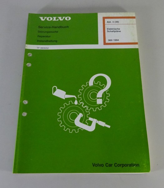 Werkstatthandbuch Elektrik / Elektrische Schaltpläne Volvo 960 Stand 1994