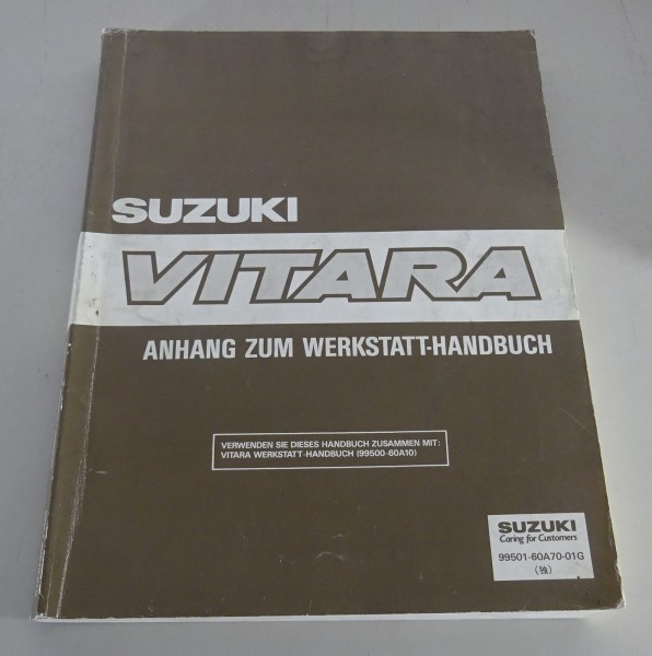 Werkstatthandbuch Nachtrag Suzuki Vitara SE 418 / SV 420 von 07/1993