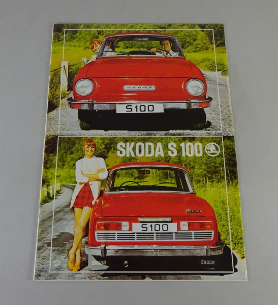 Prospekt / Broschüre Skoda S 100