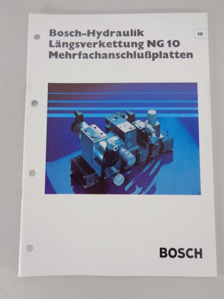 Prospekt / Technische Info Bosch Hydraulik Längsverkettung NG 10 von 08/1978