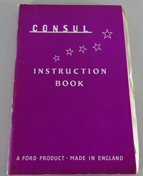 Owner´s Manual / Handbook Ford Consul Stand 05/1952