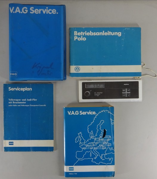 Bordmappe + Betriebsanleitung VW Polo 86c Stand 01/1985