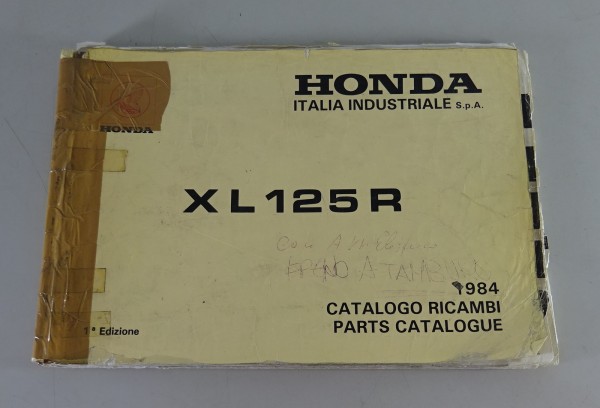 Teilekatalog / Parts list Honda Italia X L 125 R von 1984 - Ital. + Engl.