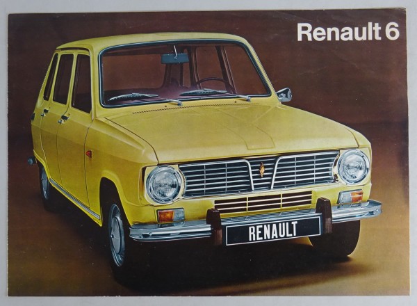 Prospekt / Broschüre Renault R 6 Stand 1968