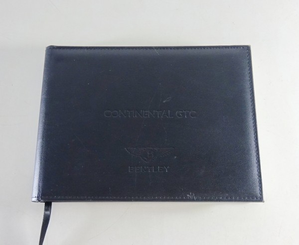 Handbook / Owner's Manual Bentley Continental GTC from 10/2012 - english