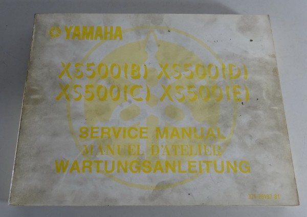 Werkstatthandbuch + Nachtrag Yamaha XS 500 B, C, D, E Stand 01/1976