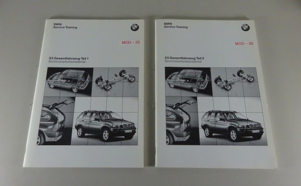 Schulungsunterlage Seminar BMW X5 Typ E53 Gesamtfahrzeug Teil 1+2 Stand 12/1999