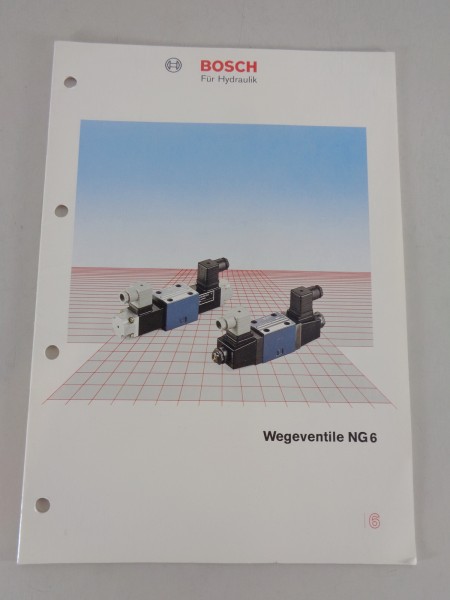 Prospekt / Technische Info Bosch Wegeventile NG 6 von 10/1986