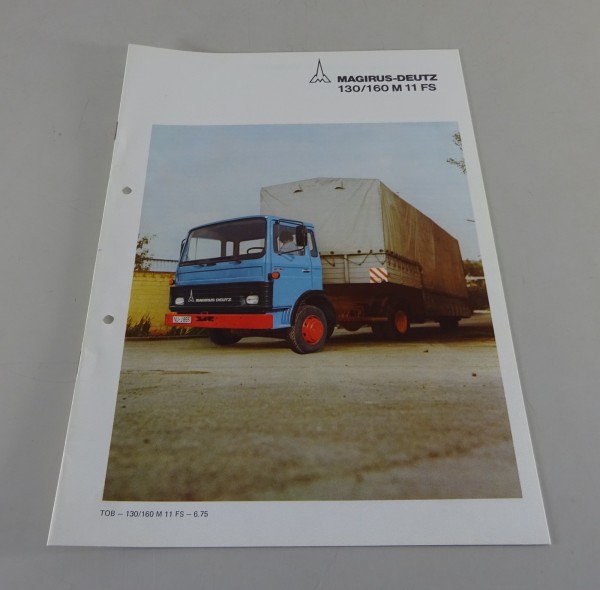 Prospekt Magirus-Deutz LKW 130/160 M 11 FS Frontlenker-Zugmaschine Stand 06/1975