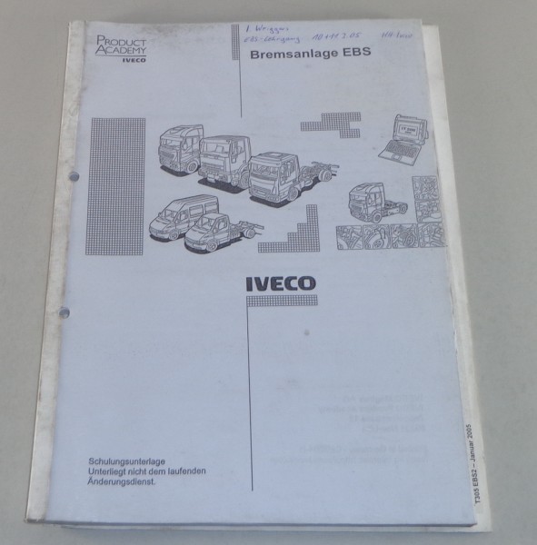 Schulungsunterlage Iveco Bremsanlage EBS + EBS 2 Stand 01/2004