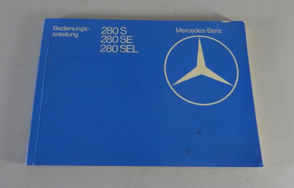 Betriebsanleitung / Handbuch Mercedes-Benz S-Klasse W126 280 S, SE, SEL 01/1982