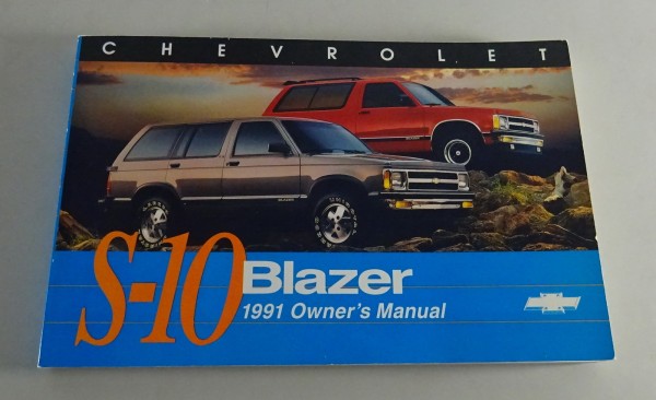 Owner´s Manual / Handbook Chevrolet Blazer S-10 Stand 1991