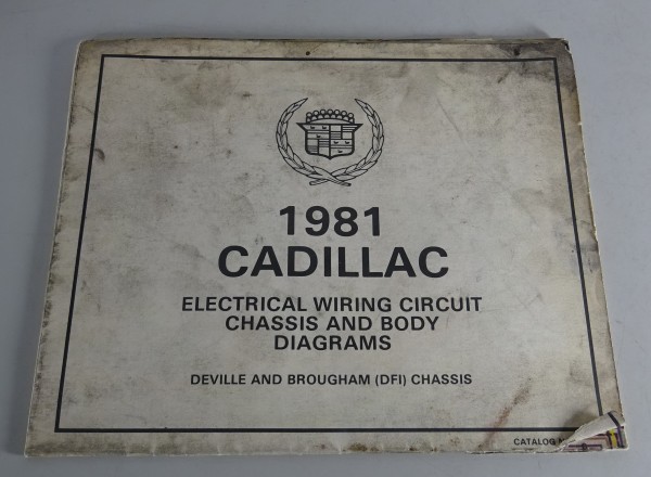 Elektrischer Schaltplan Wiring Diagram Cadillac DeVille Brougham DFI Chassis 81