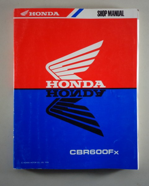 Workshop Manual Honda CBR 600 F from 1998