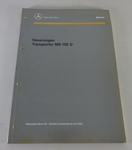 Werkstatthandbuch Einführung Mercedes-Benz Transporter MB 100 D von 05/1990