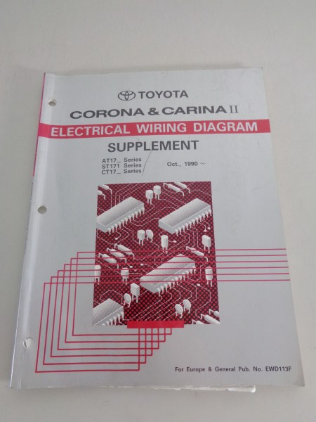 Werkstatthandbuch Elektrik / Electrical Wiring Diagram Toyota Carina II 10/1990
