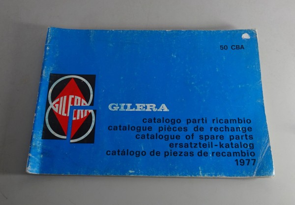 Teilekatalog / Ersatzteilkatalog Piaggio Gilera 50 CBA Mofa Stand 1977