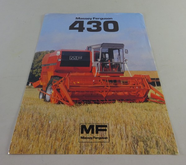 Prospektblatt / Broschüre Massey Ferguson Mähdrescher MF 430 Stand 10/1984