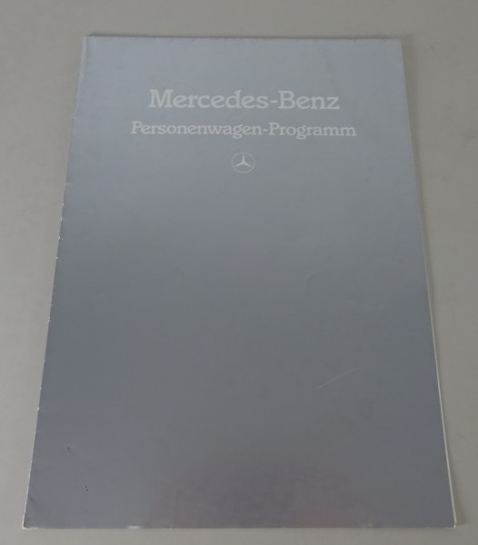 Prospekt Mercedes-Benz Personenwagen-Programm 1983 mit W123 / W126 / W201 / R107