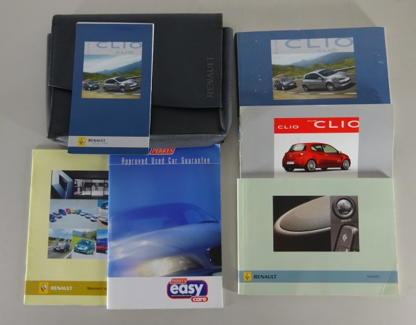 Owners Manual / Handbook + Wallet Renault Clio III Typ R from 01/2006