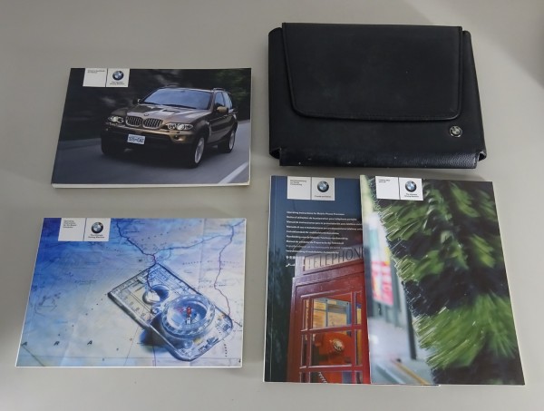 Owner's Manual + Wallet BMW X5 E53 3.0i / 4.4i / 4.8is / 3.0d from 09/2004