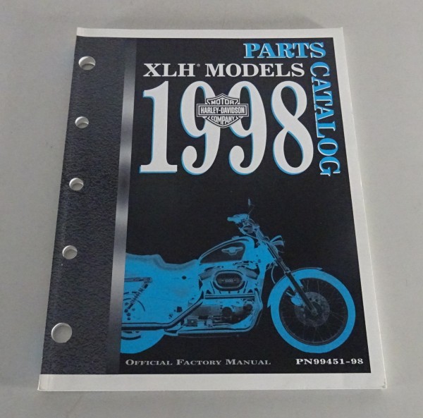 Parts catalog Harley Davidson XLH Sportster Models 1998 from 1997