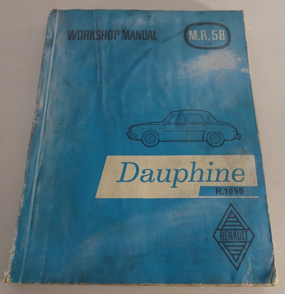 Workshop Manual Renault Dauphine R.1090 Stand 04/1962