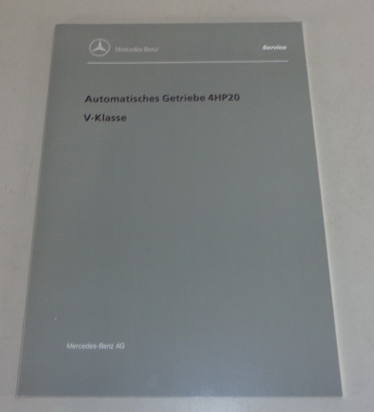 Werkstatthandbuch Einführung Mercedes W638 Automatikgetriebe 4HP20 von 5/1996