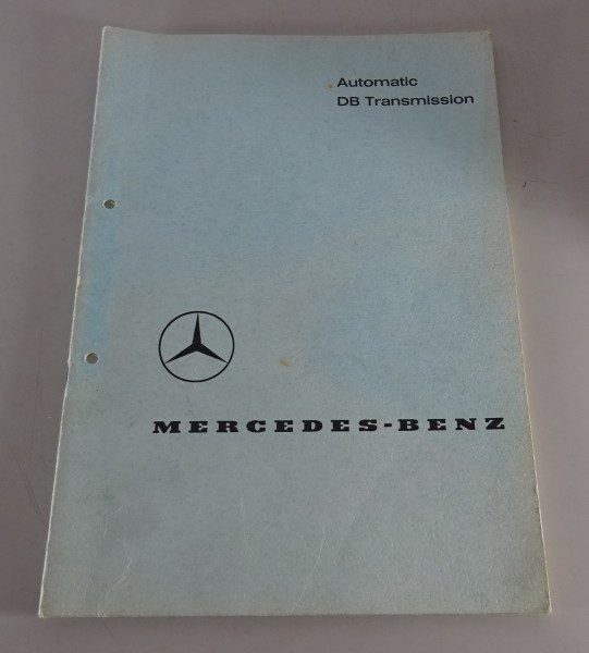 Workshop Manual Mercedes Benz 190 + 190 D W110 Automatic DB Transmission 1961