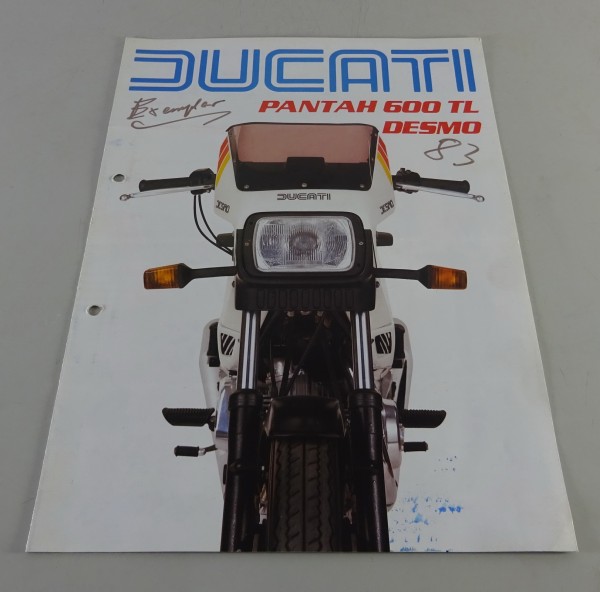 Prospekt / Broschüre Ducati Pantah 600 TL Desmo