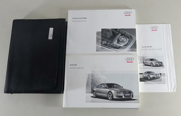 Owner's Manual / handbook + Wallet Audi A5 / quattro / Typ 8T from 09/2007