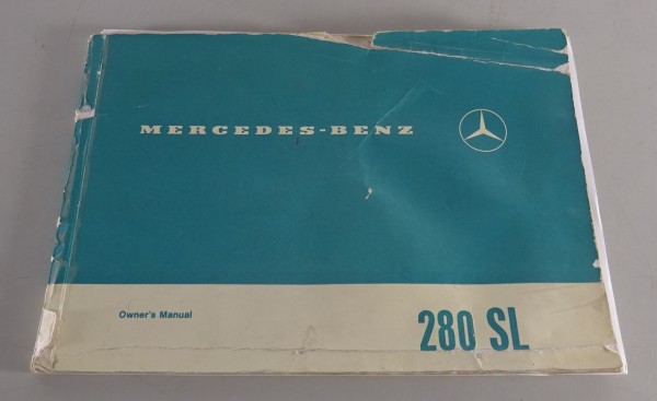 Owner's Manual Mercedes R113 280 SL Pagoda / Pagode Stand 10/1968